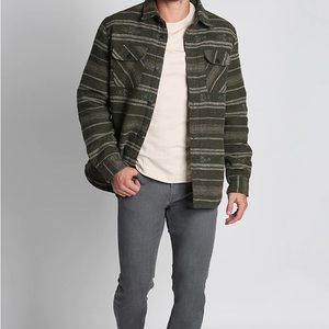 Jachs New York Green Flannel Shirt with Sherpa Lining Jacket Men’s XXL 2XL